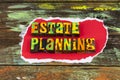 Estate planning business financial investment retirement plan Royalty Free Stock Photo