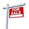 Estate Sign For Sale Sign Royalty Free Stock Photo