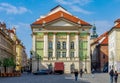 Estates Theatre (Stavovske divadlo) in Prague old town, Czechia Royalty Free Stock Photo