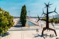 Estatua do Homem-Sol Statue by Jorge Vieira located at Parque das Nacoes In Lisbon