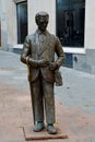 Statue of Fortunato Vendedor ONCE,Pl. de las Cortes, Madrid, Spain