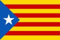 Estelada Catalan flag Royalty Free Stock Photo