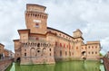 Estense castle in the center of Ferrara