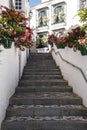 ESTEPONA, SPAIN - April 20th, 2019 - Stairs in the city Estepona, Andalusia, Spain