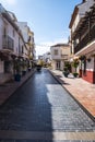 ESTEPONA, SPAIN - February 22th, 2019 - Street of Estepona, Andalusia, Spain