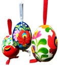 Ester Eggs With Colorful Ornaments