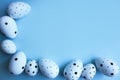 Ester eggs with copy space for text. . Ester concept. Royalty Free Stock Photo