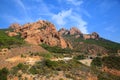 Esterel Massif located between Saint-Raphael and Mandelieu in the Var and Alpes-Maritimes department, in the Provence Royalty Free Stock Photo