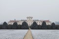Esterhazy castle backyard in winter, Fertod Royalty Free Stock Photo