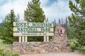 Rocky Mountain National Park Entrance Sign