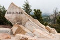 Estes Park Colorado Sign Royalty Free Stock Photo