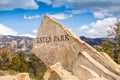 Estes Park sign Royalty Free Stock Photo