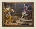 Esther and Ahasuerus, Artemisia Gentileschi, Oil on Canvas, Metropolitan Museum. Royalty Free Stock Photo