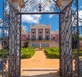 Estoi Palace Garden and Gate, Algarve, Portugal. Royalty Free Stock Photo