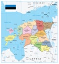 Estonia Administrative Divisions Map