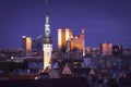 Estonia: Blue hour in Tallinn Royalty Free Stock Photo