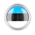 Estonia flag button Royalty Free Stock Photo