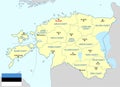 Estonia map - cdr format