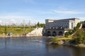 Estonia. Narva. Hydroelectric power station on the river Narva Royalty Free Stock Photo