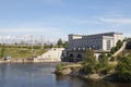 Estonia. Narva. Hydroelectric power station on the river Narva Royalty Free Stock Photo