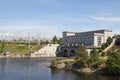 Estonia. Narva. Hydroelectric power station on the river Narva