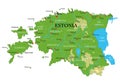 Estonia physical map