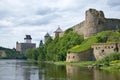 Estonia - Russia. Ancient fortress Royalty Free Stock Photo