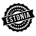 Estonia stamp rubber grunge