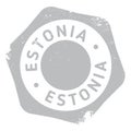 Estonia stamp rubber grunge