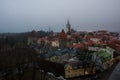 Estonia. Tallinn. Panorama of the old city Top view of the old town. View of the city from the observation deck of Tallinn Royalty Free Stock Photo