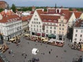 Estonia - view of the main square of Tallinn Royalty Free Stock Photo