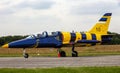 Estonian Air Force Aero L-39C Albatross jet aircraft on the tarmac of Volkel Air Base. June 14, 2013