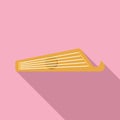 Estonian kantele string instrument lying horizontally on pink background Royalty Free Stock Photo