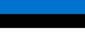 Estonian national flag isolated in official colors