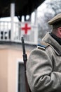 Estonian soldier in civil war Royalty Free Stock Photo