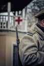 estonian soldier in civil war Royalty Free Stock Photo