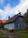 Estonian typical wooden house.