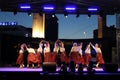 Estonian women dancers stage performance Royalty Free Stock Photo