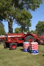 Estored 856 Farmall tractor at a farm show Royalty Free Stock Photo