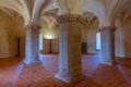 Estremoz, Portugal, June 15, 2021: Interior of the castle in Por