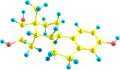 Estriol molecular structure