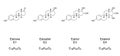 Major endogenous estrogens. Chemical structures and formulas