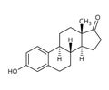 Estrone structural formula of molecular structure Royalty Free Stock Photo