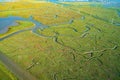 Estuary at Bair Island Marine Park in Redwood City, CA, Royalty Free Stock Photo