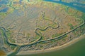 Estuary at Bair Island Marine Park in Redwood City, CA, Royalty Free Stock Photo