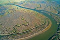 Estuary at Bair Island Marine Park in Redwood City, CA, Royalty Free Stock Photo