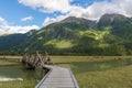 Estuary Boardwalk, Stewart, Canada Royalty Free Stock Photo
