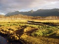 Estuary with mountains