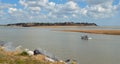 Estuary of the river Deben at Felixstowe Ferry Royalty Free Stock Photo