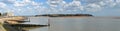 Estuary of the river Deben at Felixstowe Ferry Royalty Free Stock Photo